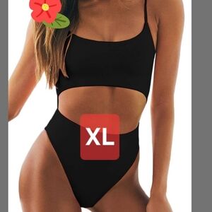 ☆Black  Monokino One-Piece Swimsuit XL